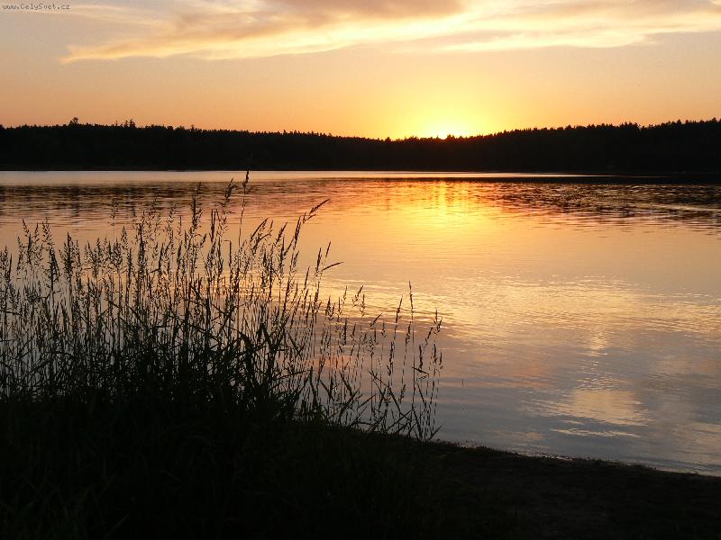 Foto: Západ slunce nad Sečí-Západ slunce u Seče