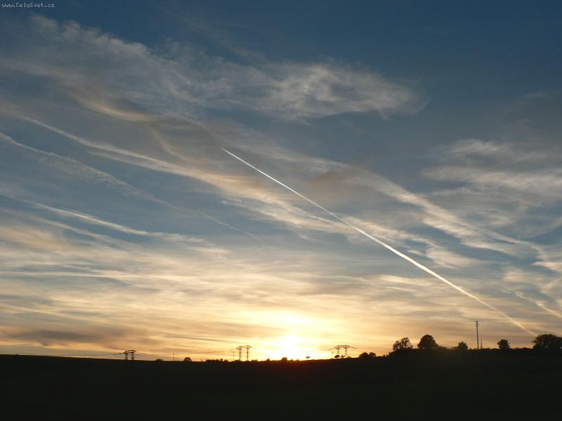 Foto: Říjnový západ slunce