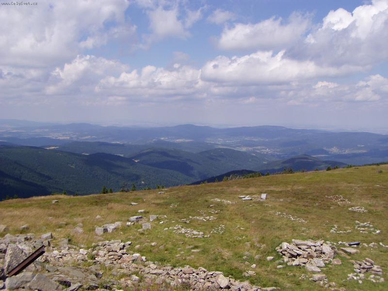 Foto: vyhled z Kralickeho Sněžníku-Museli jsme tam vystoupat a je krasny vyhled