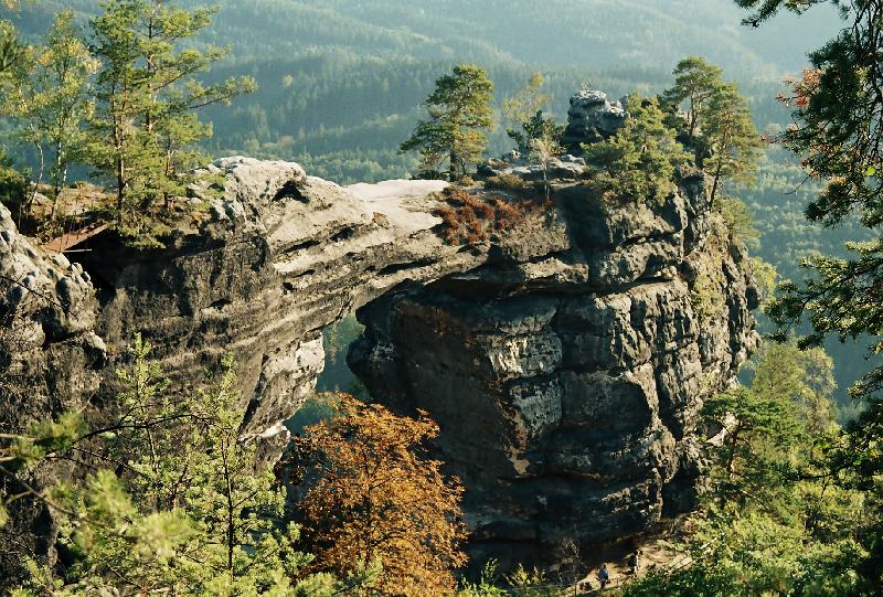 Foto: Pohled na pravčickou-Pravčická