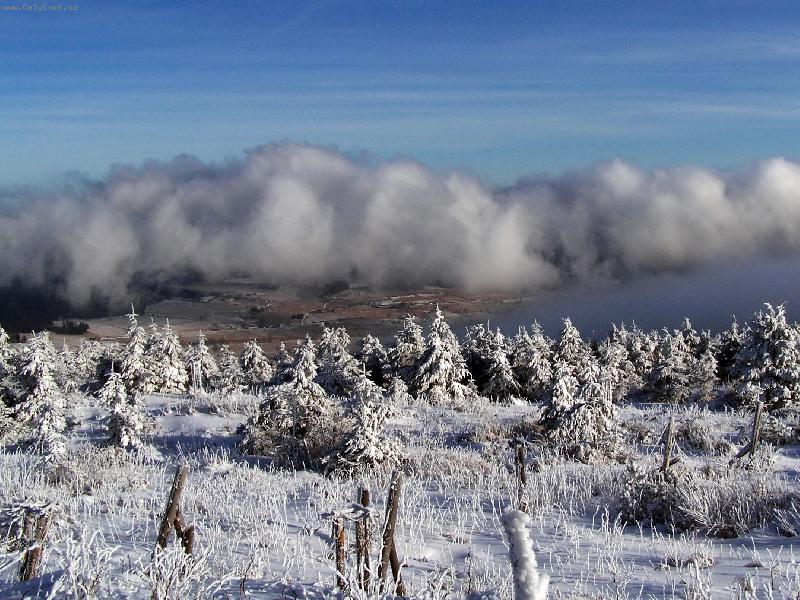 Foto: inverze na Velké Deštné