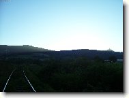 Letní večer na železnici